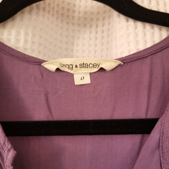 Dagg & Stacey lavender pull over top size 0 - Picture 2 of 4